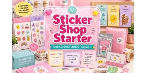 Example output for Sticker Shop Starter