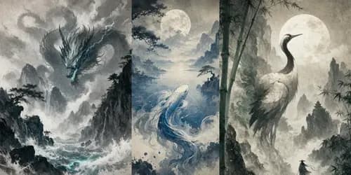 Example output for the Ink Scroll Fantasy Illustrations ChatGPT Image prompt