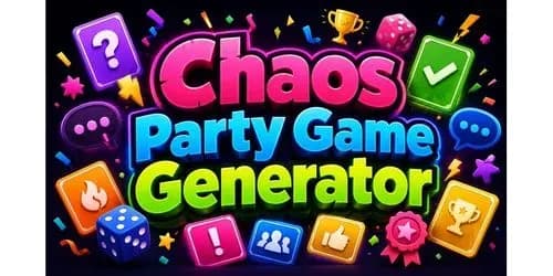 Example output for Chaos Party Game Generator