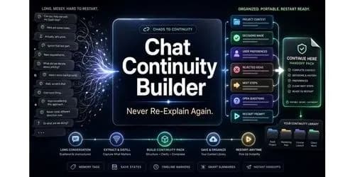 Example output for Chat Continuity Builder