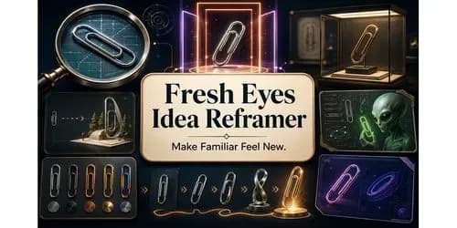 Example output for Fresh Eyes Idea Reframer