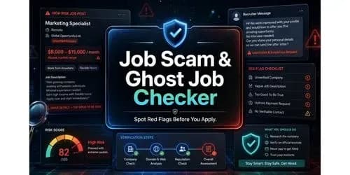 Example output for Job Scam Ghost Job Checker