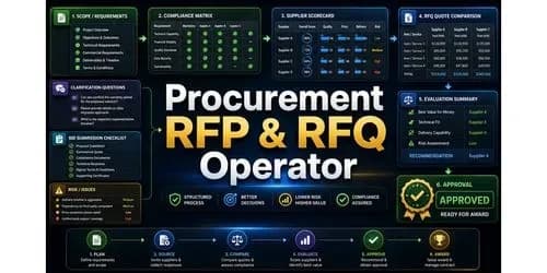 Example output for Procurement Rfp Rfq Operator