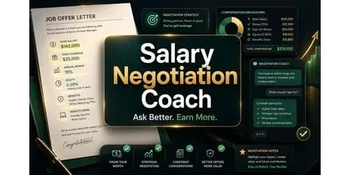 Example output for Salary Negotiation Coach
