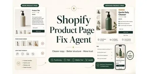 Example output for Shopify Product Page Fix Agent